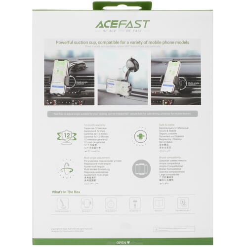 Купить Держатель автомобильный ACEFAST D5 черный  5415402. Характеристики, отзывы и цены в Донецке