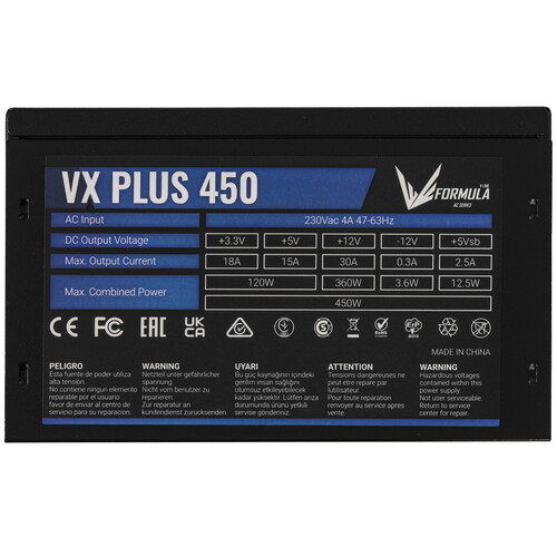 Купить Блок питания Formula VX PLUS 450 [VX-450 PLUS] черный  5614605. Характеристики, отзывы и цены в Донецке