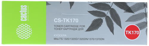 Купить Картридж лазерный Cactus CS-TK170 черный, с чипом  7936859. Характеристики, отзывы и цены в Донецке