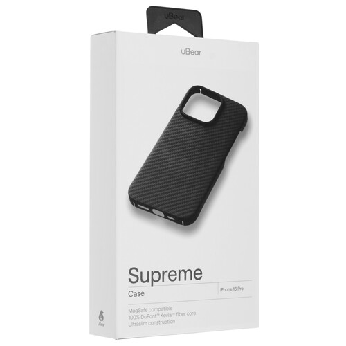 Купить Накладка  uBear Supreme Case для Apple iPhone 16 Pro черный/серый  5474385. Характеристики, отзывы и цены в Донецке