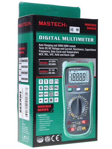 Купить Мультиметр Mastech MS8360C  1128029. Характеристики, отзывы и цены в Донецке