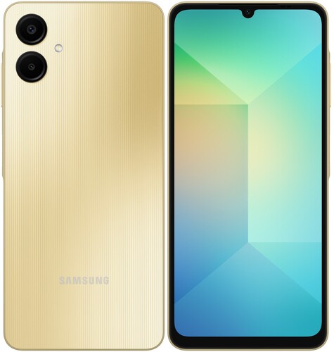 Купить 6.7" Смартфон Samsung Galaxy A06 128 ГБ золотистый  5601704. Характеристики, отзывы и цены в Донецке
