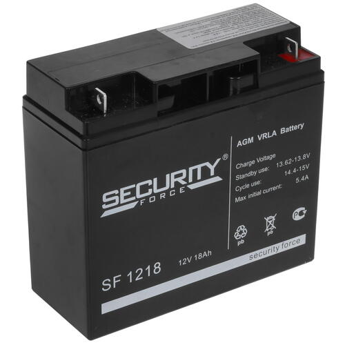 Купить Аккумуляторная батарея для ИБП SECURITY FORCE SF 1218  4896284. Характеристики, отзывы и цены в Донецке