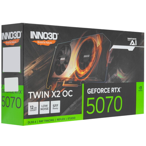 Купить Видеокарта Inno3D GeForce RTX 5070 TWIN X2 OC  5628547. Характеристики, отзывы и цены в Донецке
