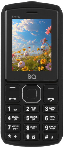 Купить Сотовый телефон BQ 2452 Energy черный  9111950. Характеристики, отзывы и цены в Донецке
