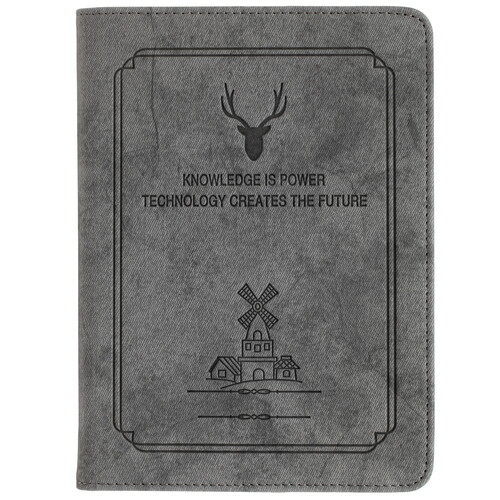Купить 6" Чехол-книжка Aceline Deer DER-001 для любых моделей серый  4709756. Характеристики, отзывы и цены в Донецке