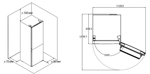 Купить Холодильник с морозильником  Nordfrost RFC 350D NFS серебристый  9944654. Характеристики, отзывы и цены в Донецке
