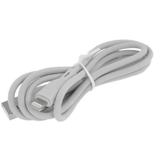 Купить Кабель круглый Borofone Lightning 8-pin - USB 2.0 Type-A серый 1 м  9244390. Характеристики, отзывы и цены в Донецке