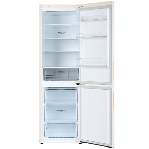 Купить Холодильник с морозильником   LG GA-B459CEWL бежевый  1614991. Характеристики, отзывы и цены в Донецке