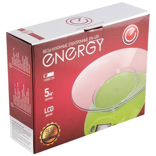 Купить Кухонные весы Energy EN-430 зеленый  5360633. Характеристики, отзывы и цены в Донецке