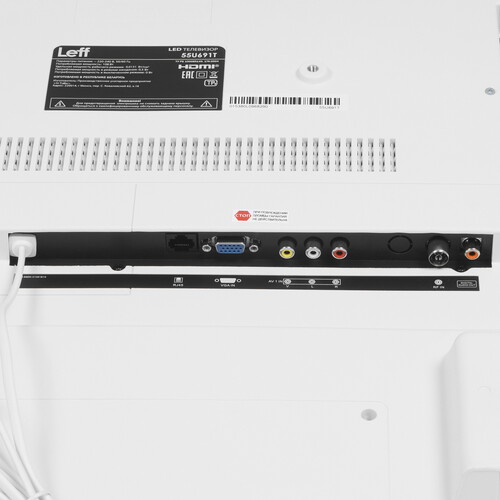 Купить 55" (140 см) Телевизор Leff 55U691T белый  9229067. Характеристики, отзывы и цены в Донецке