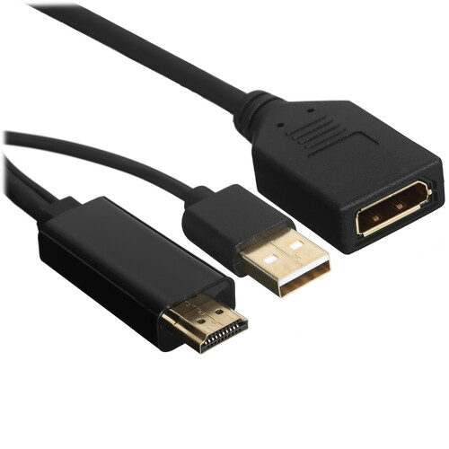 Купить Переходник однонаправленный VCOM HDMI - DisplayPort, 0.15 м  5471559. Характеристики, отзывы и цены в Донецке