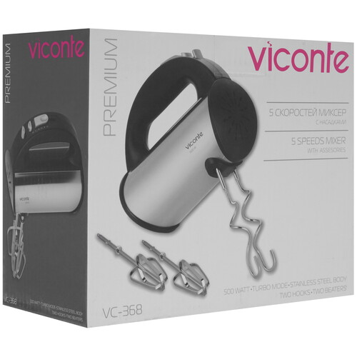 Купить Миксер Viconte VC-368 черный  9057696. Характеристики, отзывы и цены в Донецке