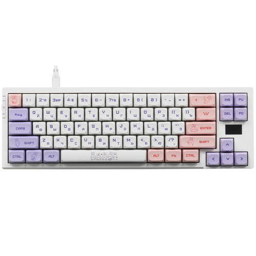 Купить Клавиатура проводная + беспроводная ARDOR GAMING Rabbit [AG-ZD-68GY-HS-W]  5401554. Характеристики, отзывы и цены в Донецке