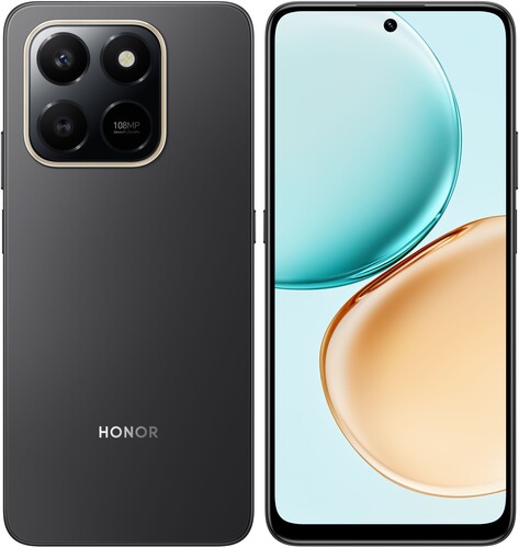 Купить 6.77" Смартфон HONOR X7d 128 ГБ черный  5636935. Характеристики, отзывы и цены в Донецке