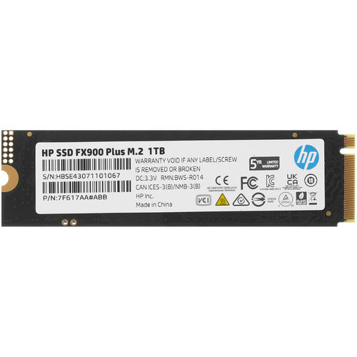Купить 1024 ГБ M.2 NVMe накопитель HP FX900 plus [7F617AA#AAB]  5408138. Характеристики, отзывы и цены в Донецке