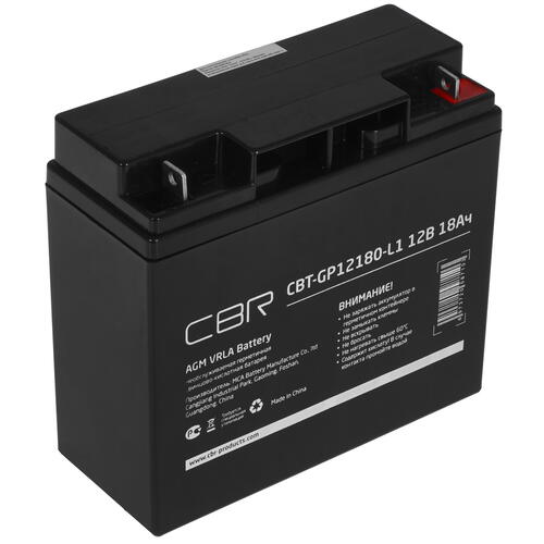 Купить Аккумуляторная батарея для ИБП CBR VRLA CBT-GP12180-L1  5361958. Характеристики, отзывы и цены в Донецке