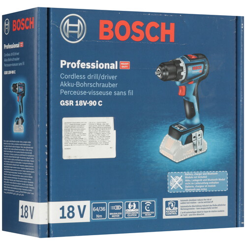 Купить Дрель-шуруповерт Bosch GSR 18V-90 C без ЗУ, без АКБ  5642197. Характеристики, отзывы и цены в Донецке