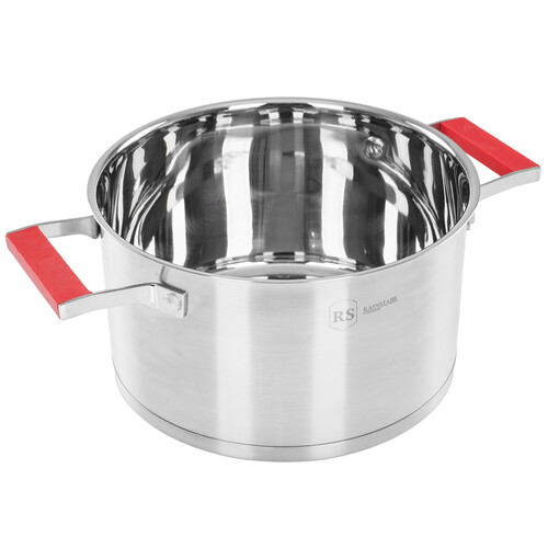 Купить Кастрюля Rainstahl RS/CS 2912-22 4.7 л 22 см красный  9151782. Характеристики, отзывы и цены в Донецке