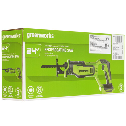 Купить Сабельная пила Greenworks GPT-BLRS-1   , Без ЗУ, Без АКБ  9305452. Характеристики, отзывы и цены в Донецке