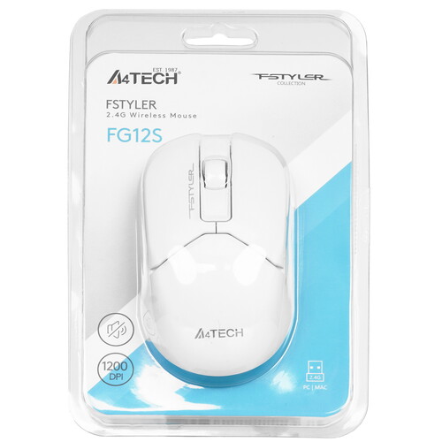 Купить Мышь беспроводная A4Tech Fstyler FG12S  9934122. Характеристики, отзывы и цены в Донецке