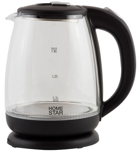 Купить Электрочайник Homestar HS-1018 черный  8169820. Характеристики, отзывы и цены в Донецке