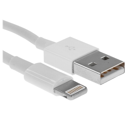 Купить Кабель круглый REXANT Lightning 8-pin - USB 2.0 Type-A белый 1 м  9131372. Характеристики, отзывы и цены в Донецке