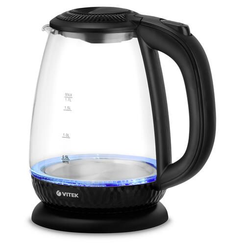 Купить Электрочайник Vitek VT-7074 черный  5341512. Характеристики, отзывы и цены в Донецке