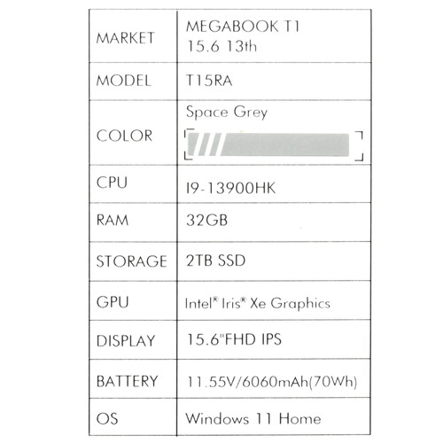 Купить 15.6" Ноутбук Tecno Megabook T15RA серый  5633837. Характеристики, отзывы и цены в Донецке