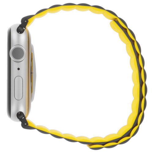 Купить Ремешок uBear для Apple Watch 38/ 40/ 41mm черный/желтый  5460690. Характеристики, отзывы и цены в Донецке