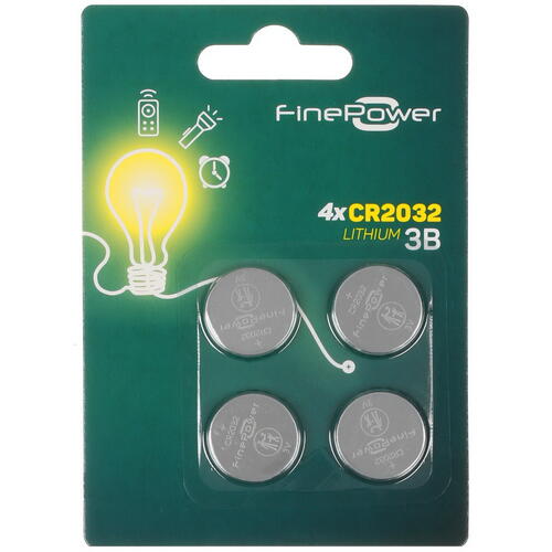 Купить Батарейка FinePower плоская / CR2032  5085115. Характеристики, отзывы и цены в Донецке