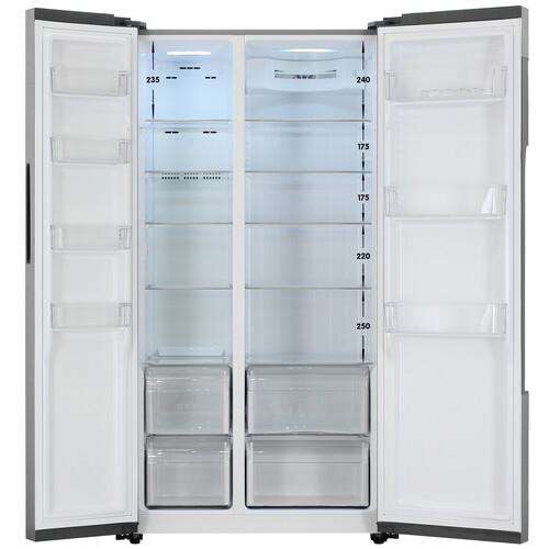 Купить Холодильник Side by Side   Haier HRF-522DS6RU серебристый  9291505. Характеристики, отзывы и цены в Донецке