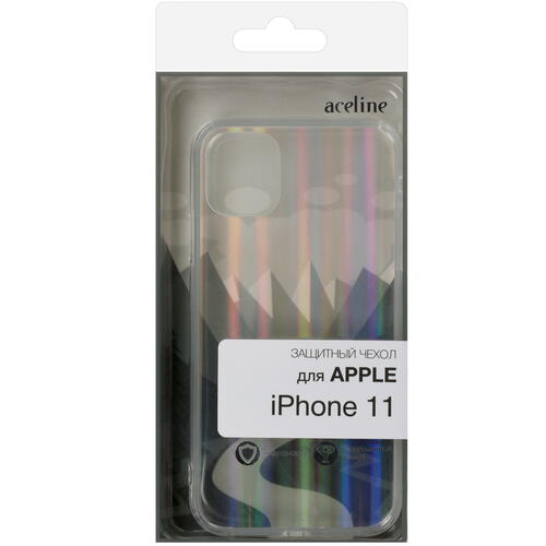 Купить Накладка  Aceline Rainbow для Apple iPhone 11 прозрачный  1681069. Характеристики, отзывы и цены в Донецке