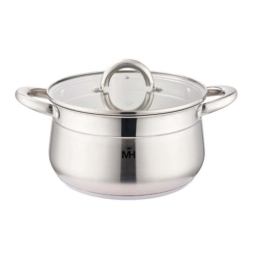 Купить Кастрюля MercuryHaus Skirt MC - 1690 6.4 л 24 см серебристый  9150494. Характеристики, отзывы и цены в Донецке