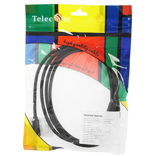 Купить Кабель   Telecom jack 3.5 мм - jack 6.3 мм черный  5602583. Характеристики, отзывы и цены в Донецке