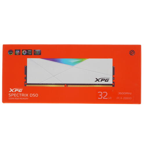 Купить Оперативная память ADATA XPG SPECTRIX D50 RGB [AX4U360032G18I-SW50] 32 ГБ  5031001. Характеристики, отзывы и цены в Донецке
