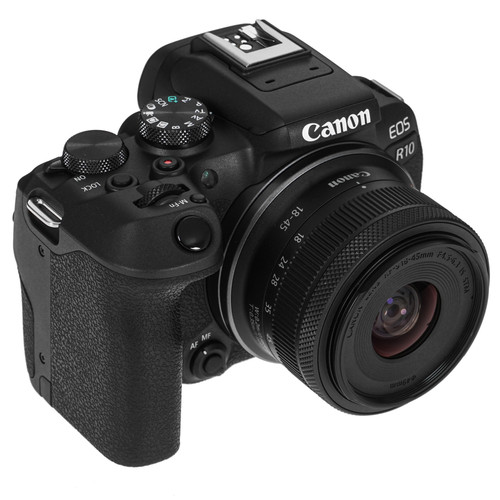 Купить Беззеркальный фотоаппарат Canon EOS R10 Kit 18-45 mm IS STM черный  5068874. Характеристики, отзывы и цены в Донецке