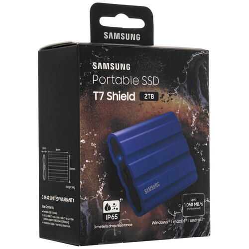 Купить 2000 ГБ Внешний SSD Samsung T7 Shield  5046060. Характеристики, отзывы и цены в Донецке