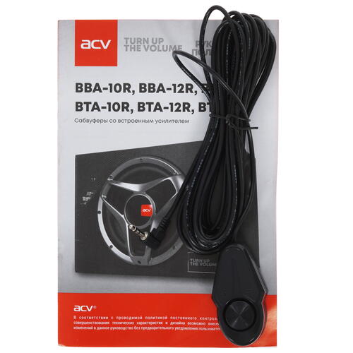 Купить Автосабвуфер активный ACV BTA-12R  5409455. Характеристики, отзывы и цены в Донецке