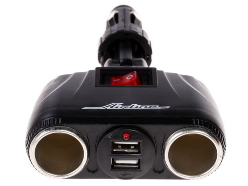 Купить Разветвитель автоприкуривателя AIRLINE ASP-2TU-08  6720884. Характеристики, отзывы и цены в Донецке