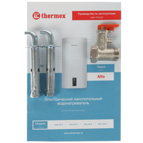 Купить Водонагреватель электрический Thermex Alfa 30 V  8160966. Характеристики, отзывы и цены в Донецке