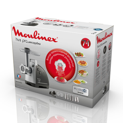 Купить Мясорубка электрическая Moulinex HV8 ME687832 черный  5323268. Характеристики, отзывы и цены в Донецке