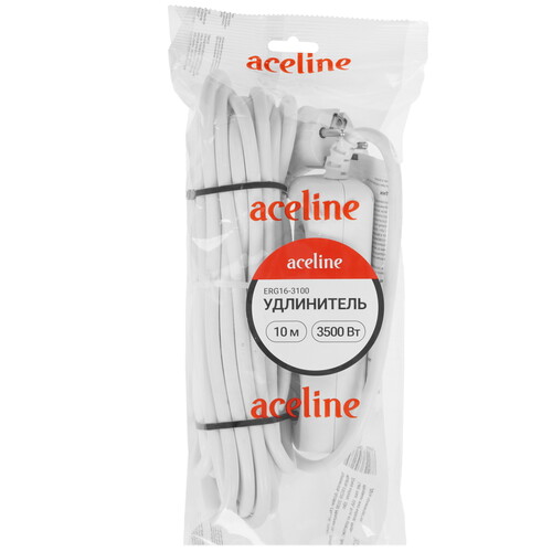 Купить Удлинитель Aceline ERG16-3100 белый  5480215. Характеристики, отзывы и цены в Донецке
