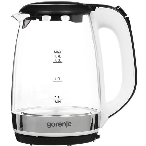 Купить Электрочайник Gorenje K17GLBWGOR черный  9908990. Характеристики, отзывы и цены в Донецке