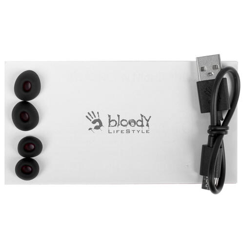 Купить Наушники TWS A4Tech Bloody M30 черный + красный  5082014. Характеристики, отзывы и цены в Донецке