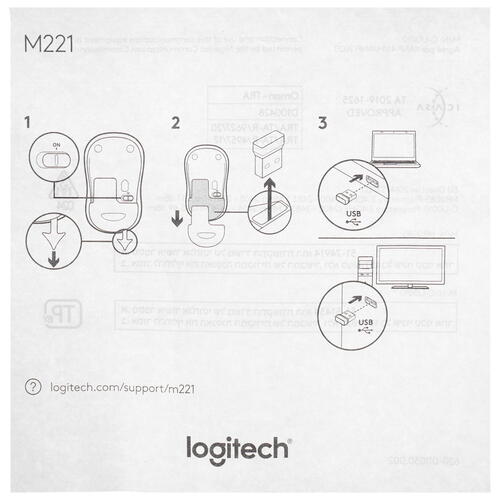 Купить Мышь беспроводная Logitech Wireless Mouse M221  5067780. Характеристики, отзывы и цены в Донецке