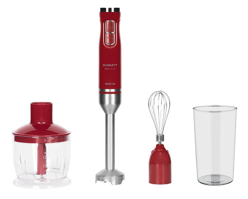 Купить Блендер погружной Scarlett SC-HB42F68 красный  9184794. Характеристики, отзывы и цены в Донецке