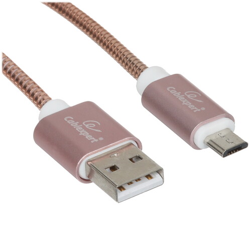 Купить Кабель круглый Cablexpert micro USB - USB 2.0 Type-A золотистый 1 м  5485505. Характеристики, отзывы и цены в Донецке