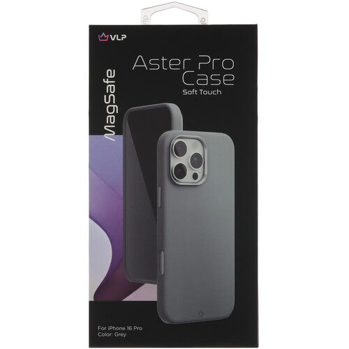 Купить Накладка  VLP Aster Pro Case для Apple iPhone 16 Pro серый  5487036. Характеристики, отзывы и цены в Донецке
