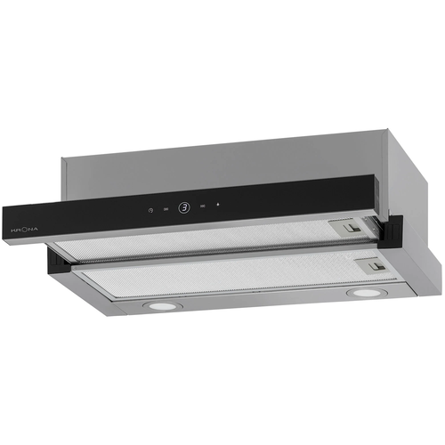 Купить Вытяжка телескопическая KRONA KAMILLA T SENSOR MAX 600 серебристый/черный  9221198. Характеристики, отзывы и цены в Донецке